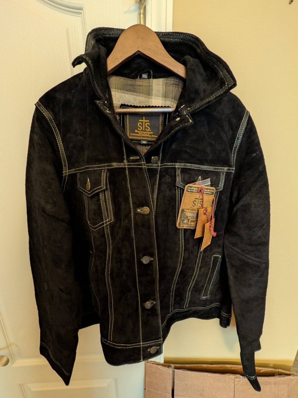 NWT STS Ranchwear Ladies "The Scout" Genuine Leather Suede Jacket (Size 2XL)